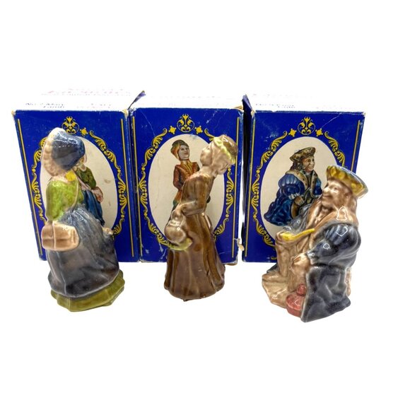 Wade England Nursery Favourites Figurines Mary Lamb Polly Kettle King Cole Boxes - Picture 3 of 9